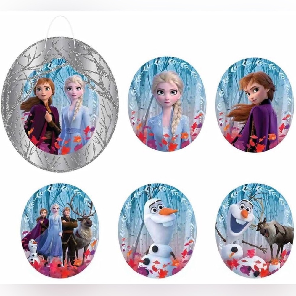 Disney Frozen 2 Glitter Wall Frame With Cutouts Decoration Kit